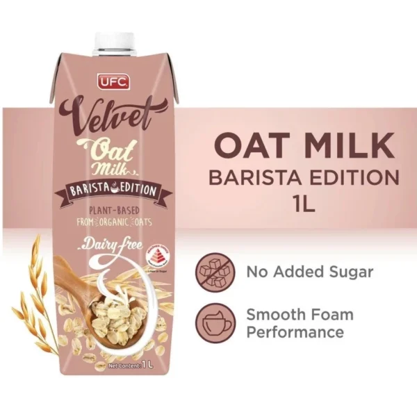 my-11134201-820le-mimk7itiimf703.webp UFC Velvet Real Organic Oat Milk Drink Barista Edition Dairy Free 1 Liter