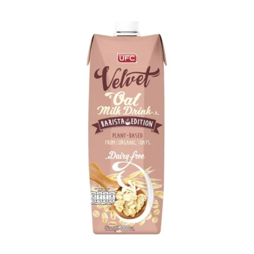 my-11134201-820lh-mimk7iohfkshb1.webp UFC Velvet Real Organic Oat Milk Drink Barista Edition Dairy Free 1 Liter
