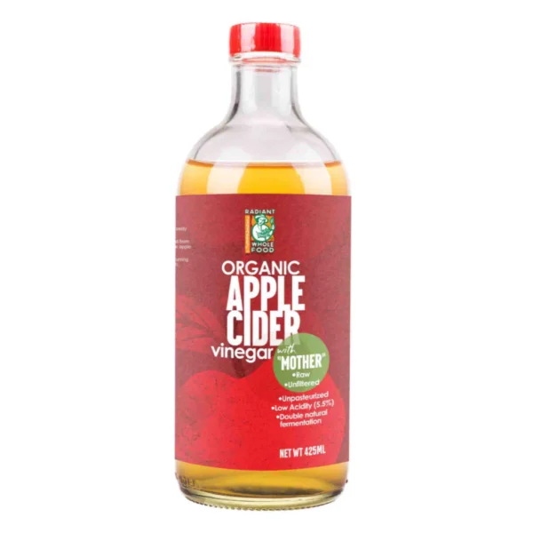 my-11134207-7r98t-lw2cdmr4eulm08.webp RADIANT ORGANIC APPLE CIDER VINEGAR with Mother Unfiltered CERTIFIED CUKA APPLE ORGANIK