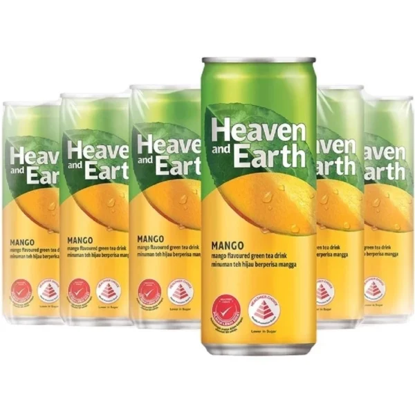 my-11134207-820l4-mr41dug23bpec2.webp Fuzzy Tea by Heaven and Earth Mango Flavoured Green Tea Drink Cans 12x300ml