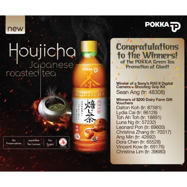 my-11134207-820l5-mjl1a218qbcz6d.webp Pokka Japanese Roasted Tea Teh Houjicha 6 x 250ml