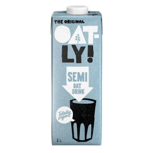 my-11134207-820l6-mhwqea1nyu4g42.webp Oatly Original Oat Drink Milk Semi No Gluten Totally Vegan Milk 1 Liter