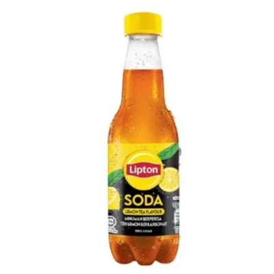 my-11134207-820l7-mipeqkhk6rd0b1.webp Lipton Ice Lemon Soda Lemon Tea Flavour No Sugar 24 x 400ml