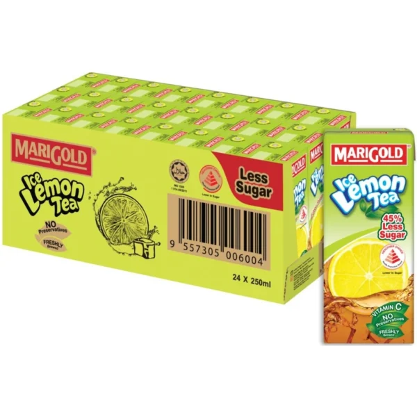 MariGold Ice Lemon Tea Asian Drink Less Sugar 4 x 6  x 250ml