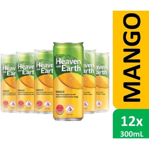 my-11134207-820la-mr41dugc4bnq26.webp Fuzzy Tea by Heaven and Earth Mango Flavoured Green Tea Drink Cans 12x300ml