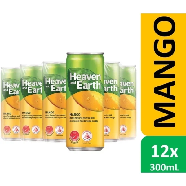 my-11134207-820la-mr41dugc4bnq26.webp Fuzzy Tea by Heaven and Earth Mango Flavoured Green Tea Drink Cans 12x300ml