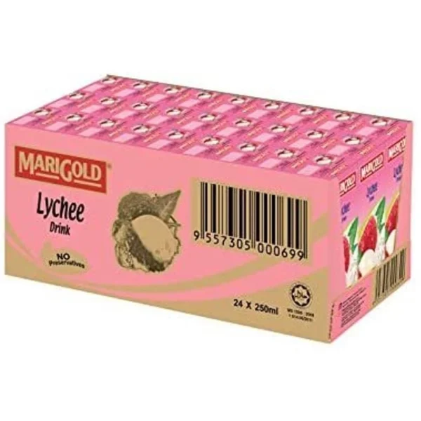 MariGold Mixed Juice Longan Red Dates Drink 40  Less Sugar Fresh Juice 6  x 250ml