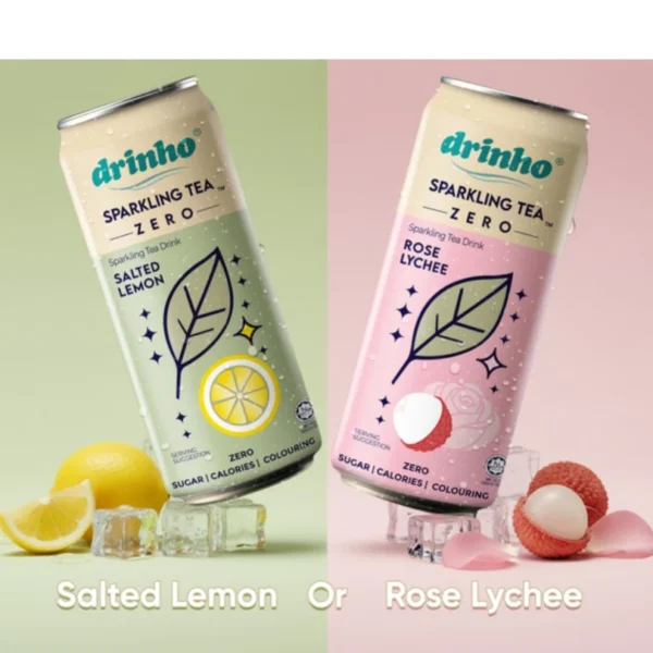 my-11134207-820lh-mqpvy6bif5kzb7.webp Drinho Rose Lychee Sparkling Tea Drink Zero Sugar 4 x 320ml