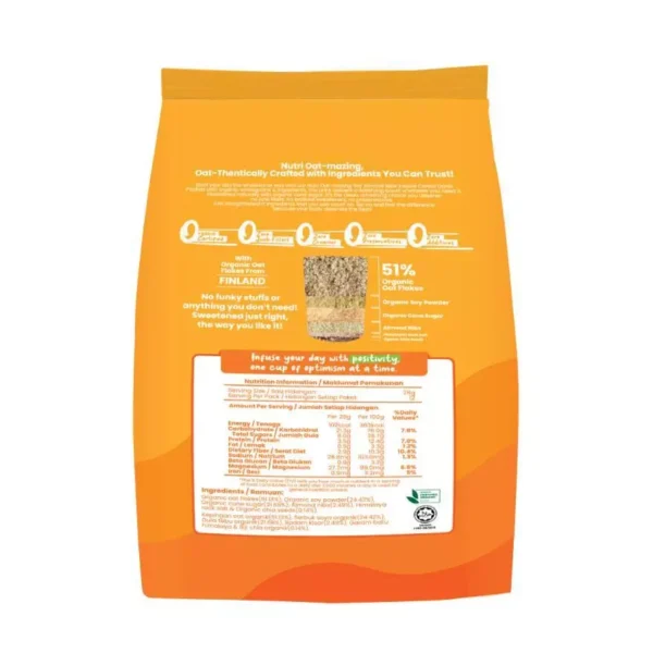 LOVE EARTH Nutri Oat mazing tant Cereal Drink Soy Almond Nibs 28g x 12s