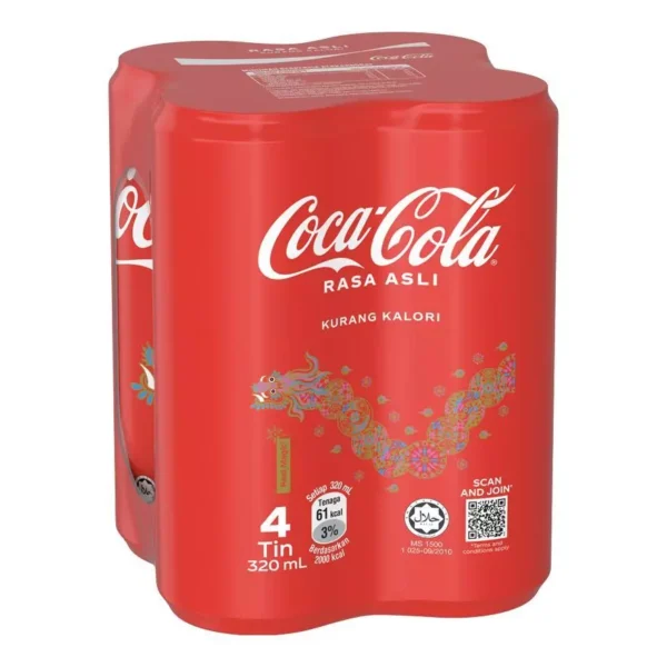 COCA COLA Rasa Asli Can 4x320ml
