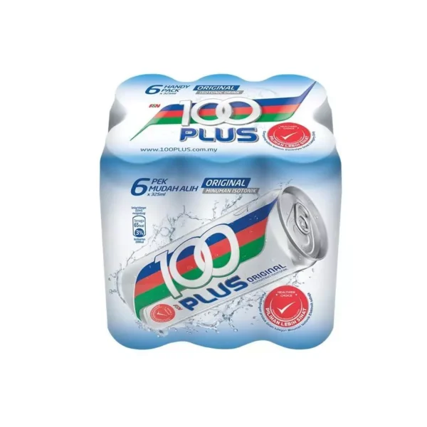 100PLUS Original Carbonated Isotonic Electrolyte Drink 6x325ml