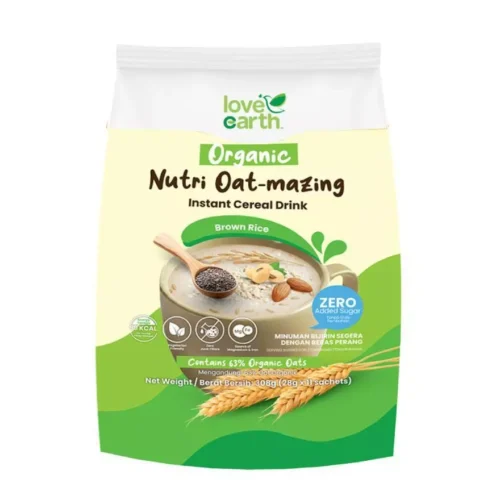 LOVE EARTH Nutri Oat mazing tant Cereal Drink 0  Added Sugar Brown Rice 28gx11s